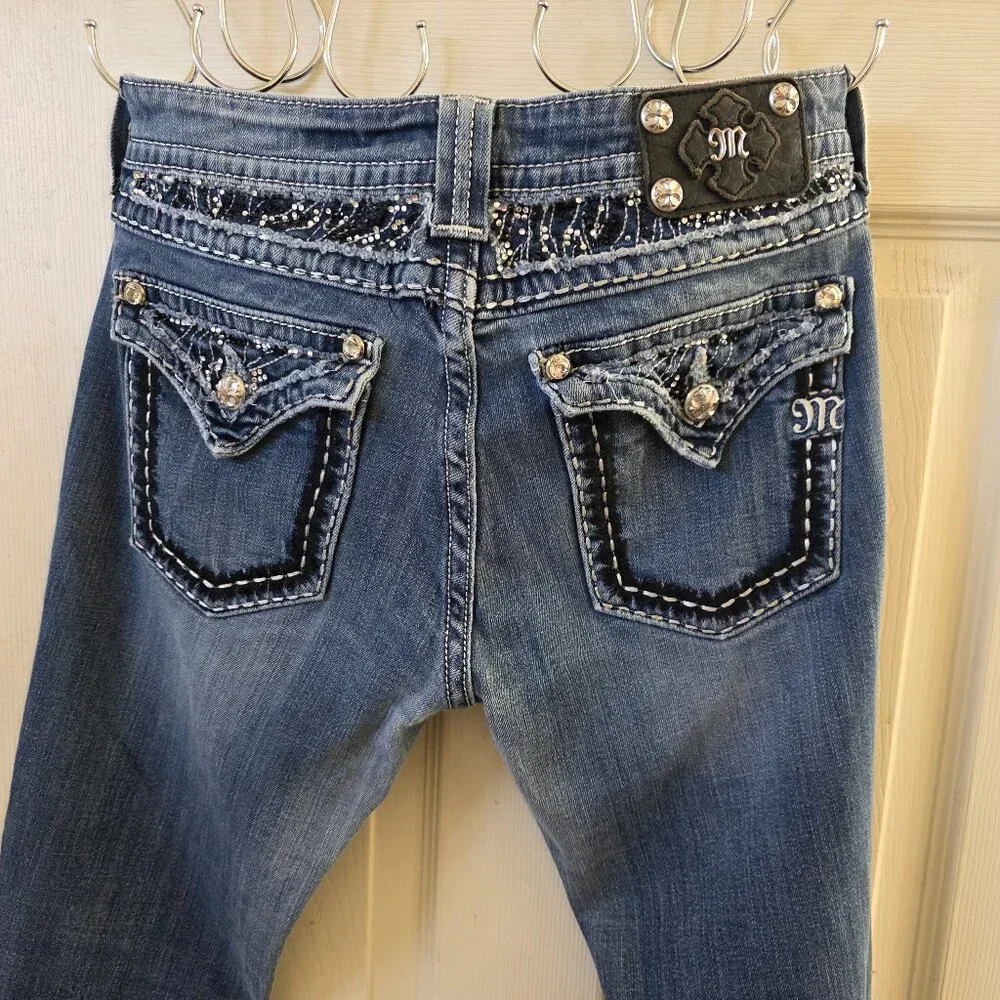 Miss Me Blue Embellished Women Jeans - Picture 1 of 4